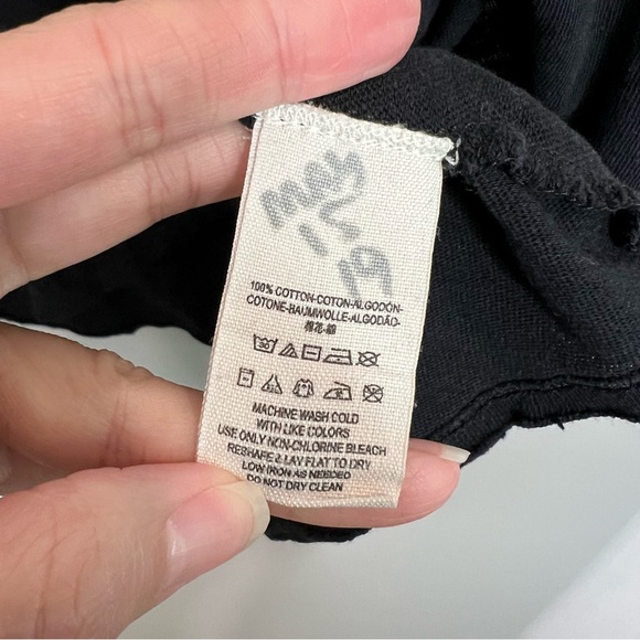 WE THE FREE Free People Tulip Cross Front Black Top size Small - Picture 10 of 12